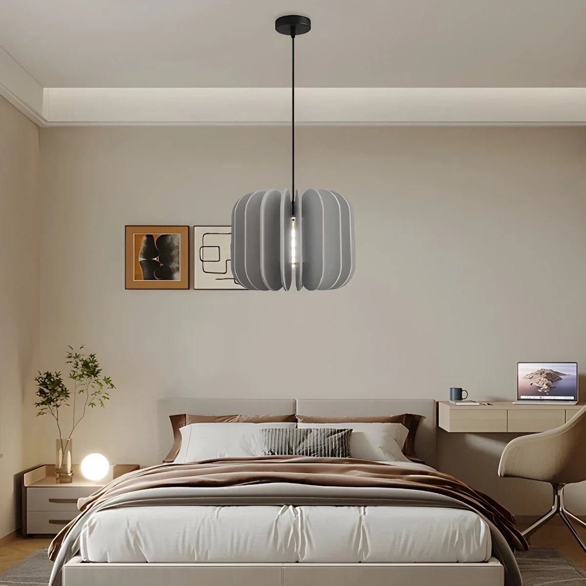 Feyran Pumpkin Slice Acoustic Pendant Light