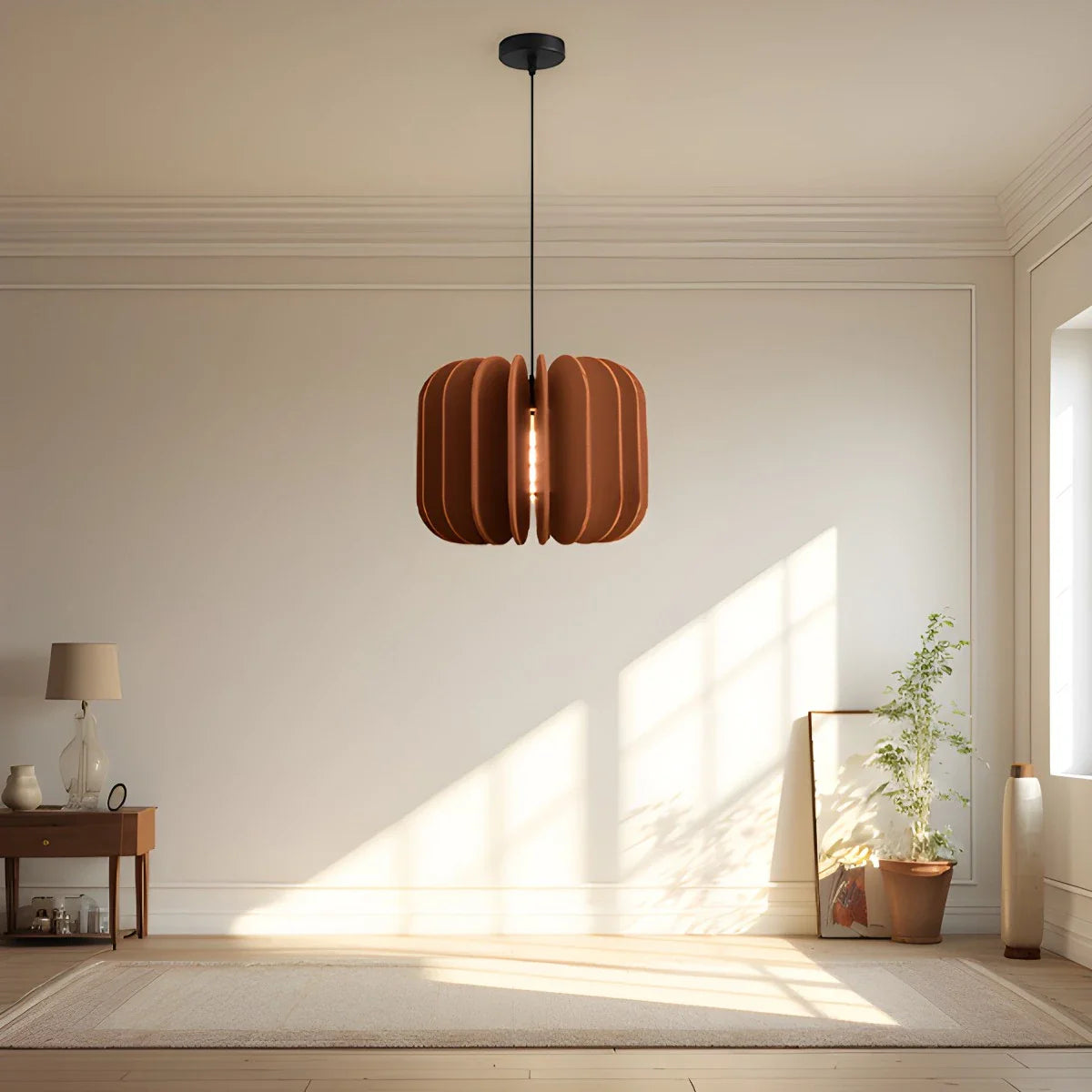 Feyran Pumpkin Slice Acoustic Pendant Light