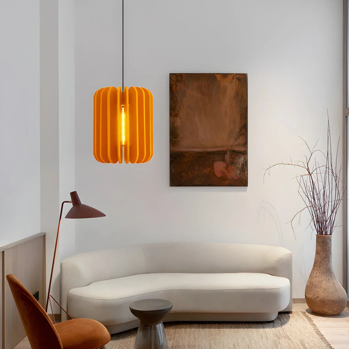 Feyran Pumpkin Slice Acoustic Pendant Light