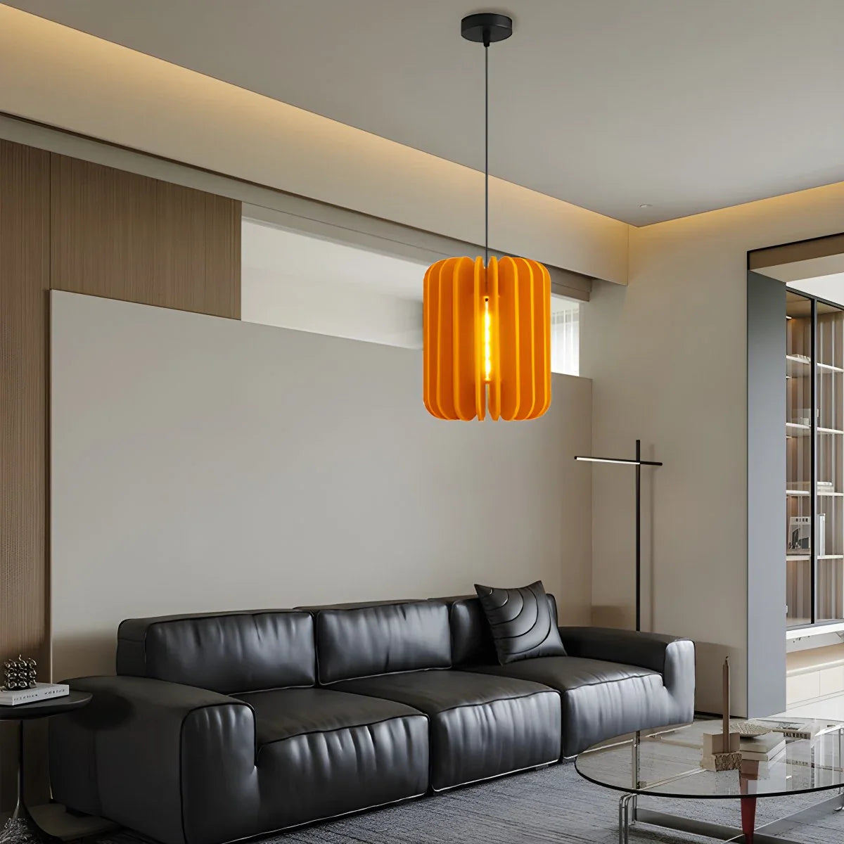 Feyran Pumpkin Slice Acoustic Pendant Light