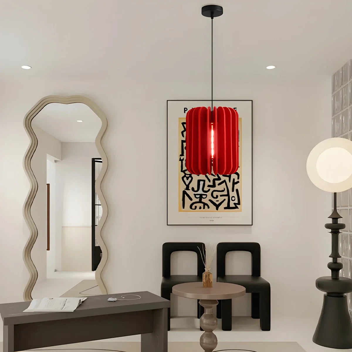 Feyran Pumpkin Slice Acoustic Pendant Light