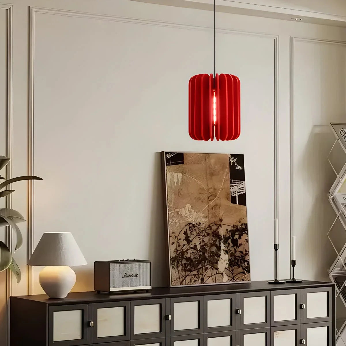 Feyran Pumpkin Slice Acoustic Pendant Light