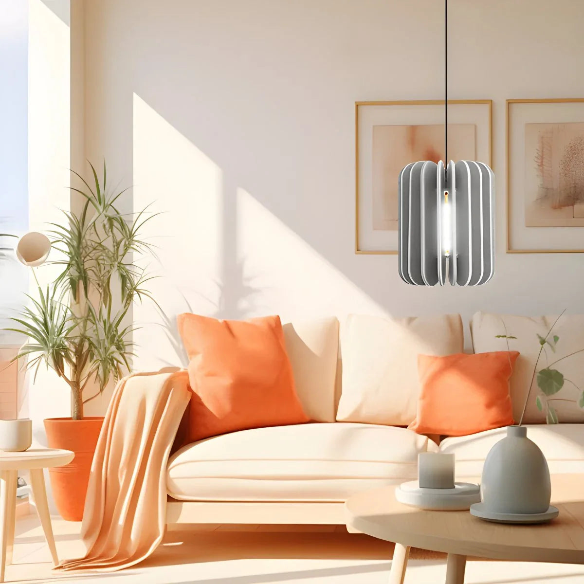Feyran Pumpkin Slice Acoustic Pendant Light