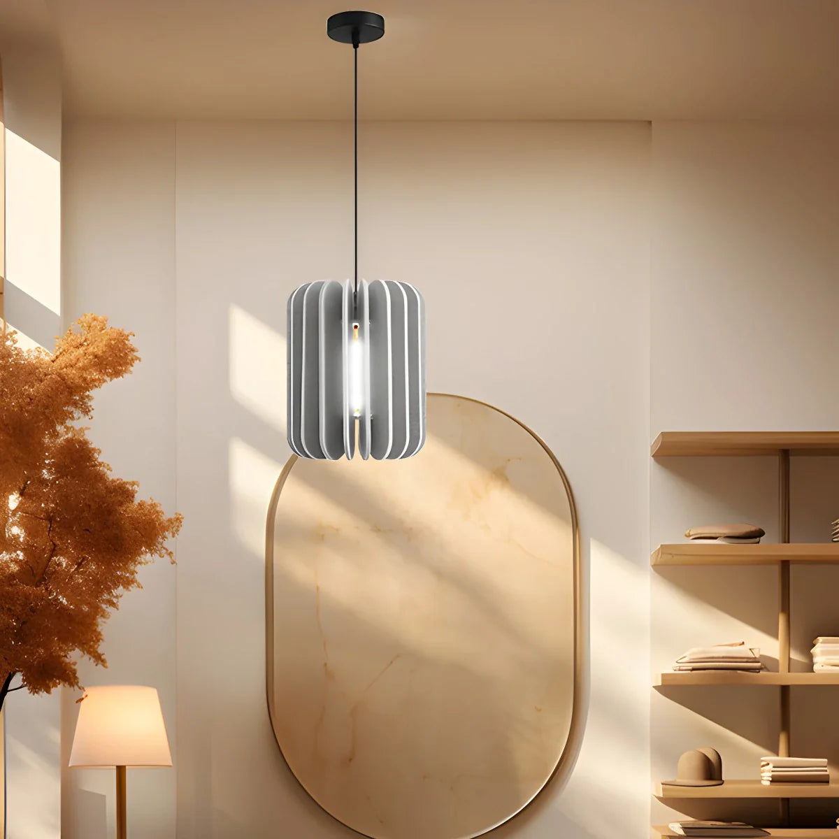 Feyran Pumpkin Slice Acoustic Pendant Light