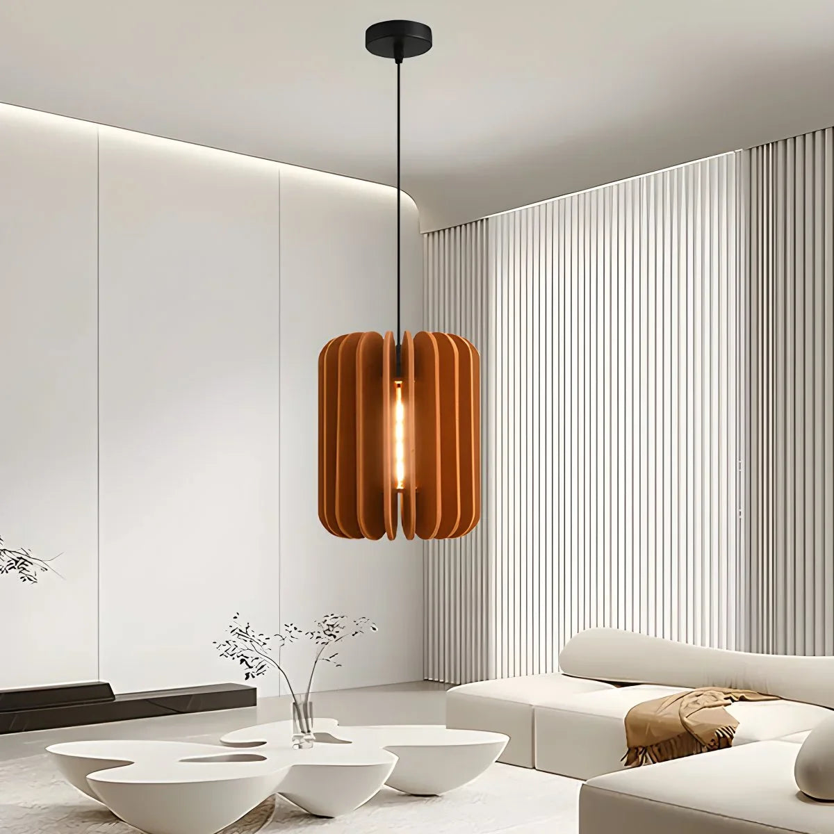 Feyran Pumpkin Slice Acoustic Pendant Light