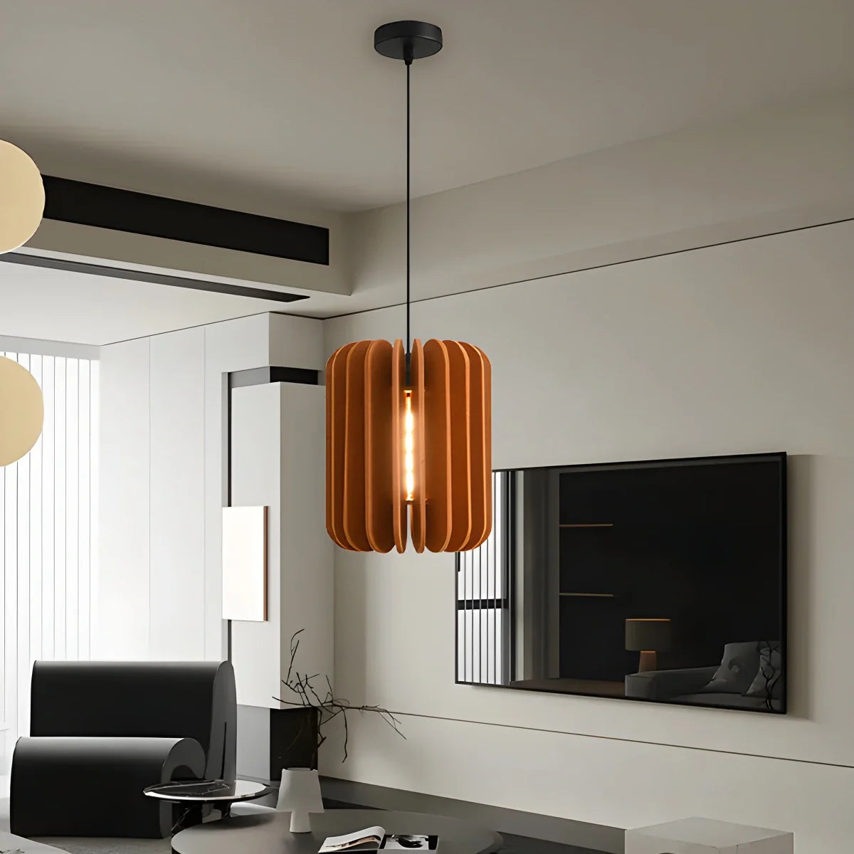 Feyran Pumpkin Slice Acoustic Pendant Light