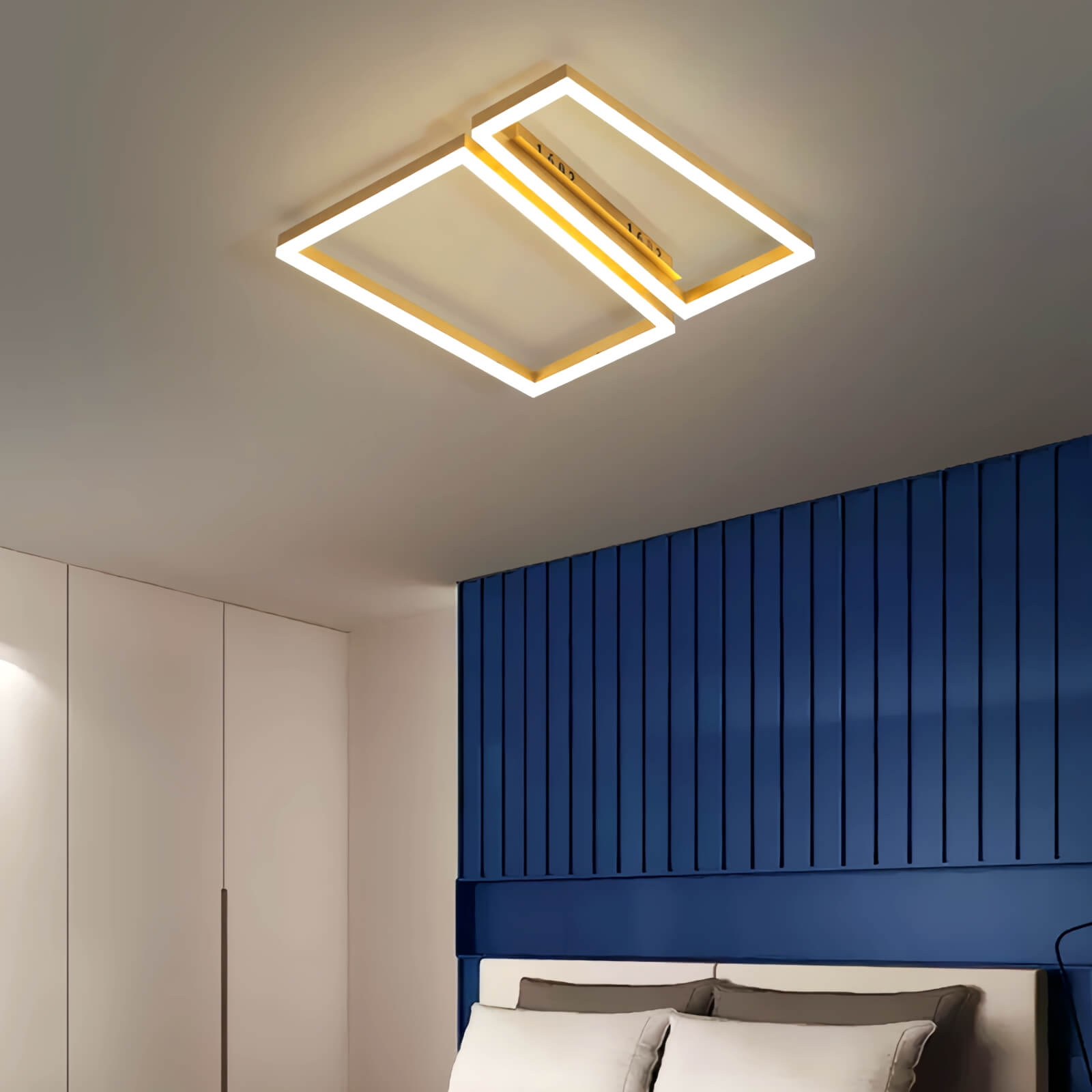 Feyran Modern Square Ceiling Lamp for Bedroom