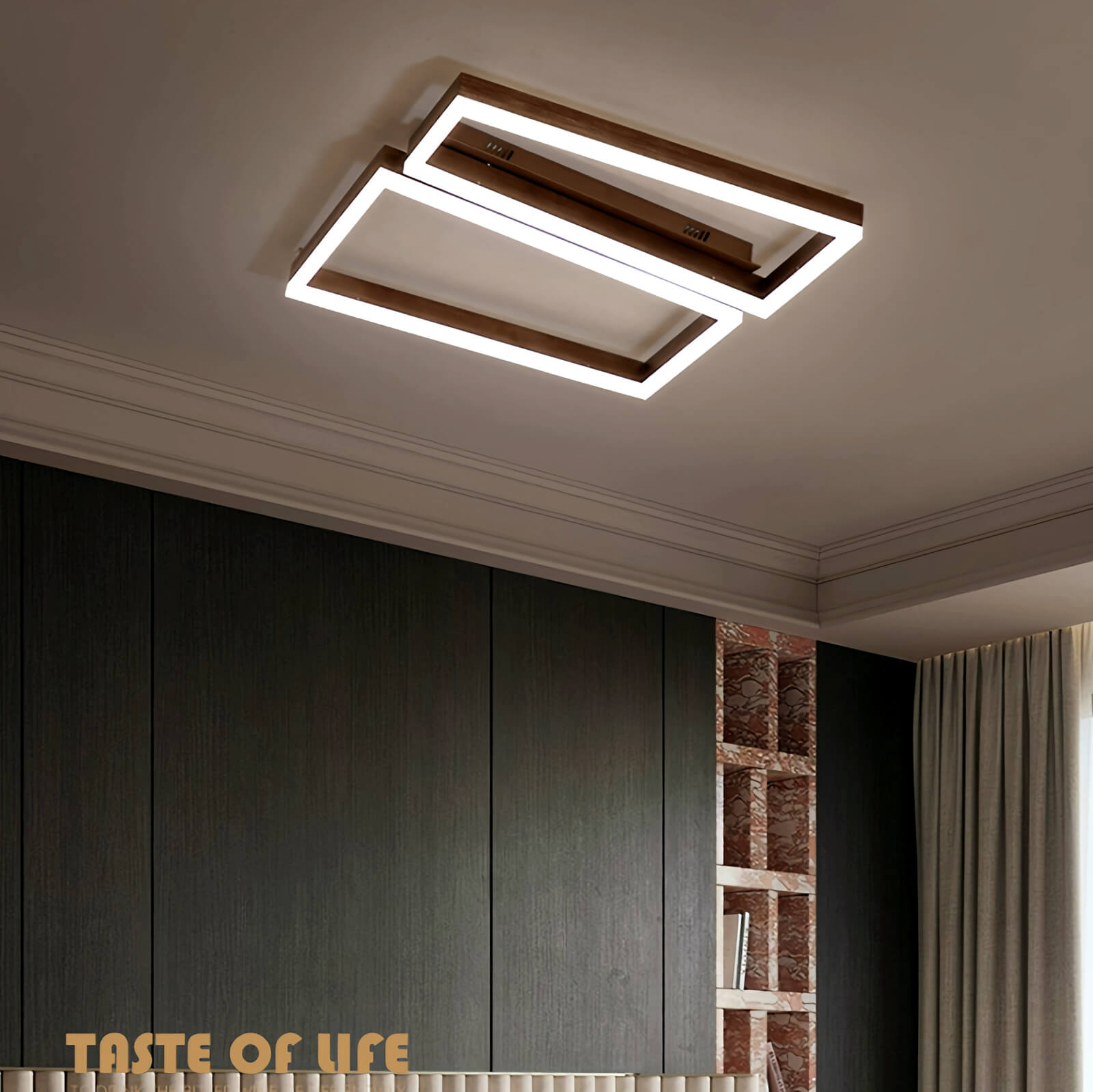 Feyran Modern Square Ceiling Lamp for Bedroom