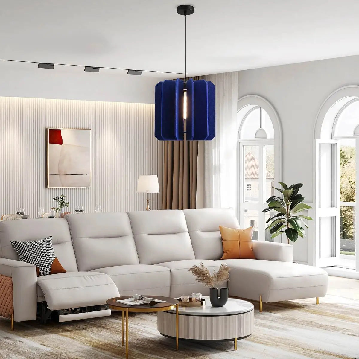 Feyran Rectangular Piece Acoustic Pendant Light