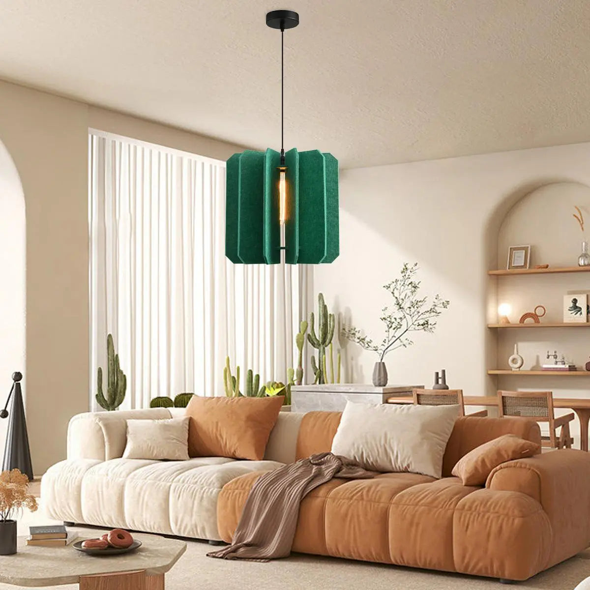 Feyran Rectangular Piece Acoustic Pendant Light