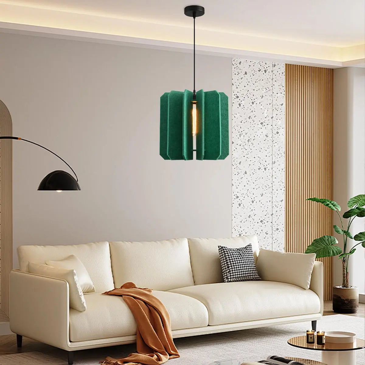 Feyran Rectangular Piece Acoustic Pendant Light