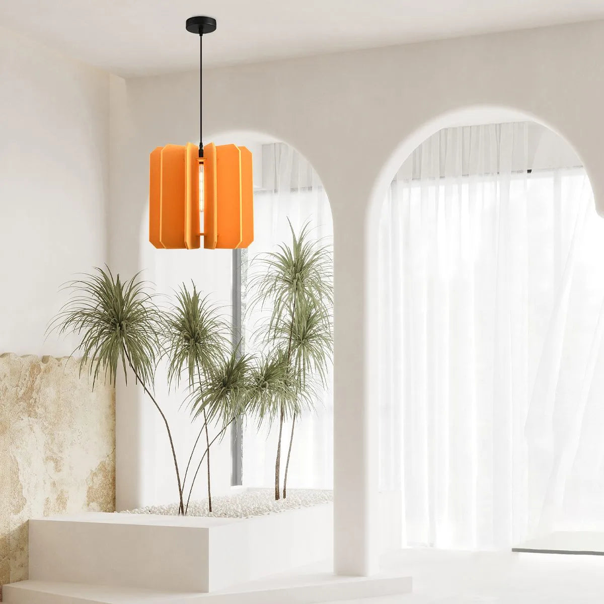 Feyran Rectangular Piece Acoustic Pendant Light
