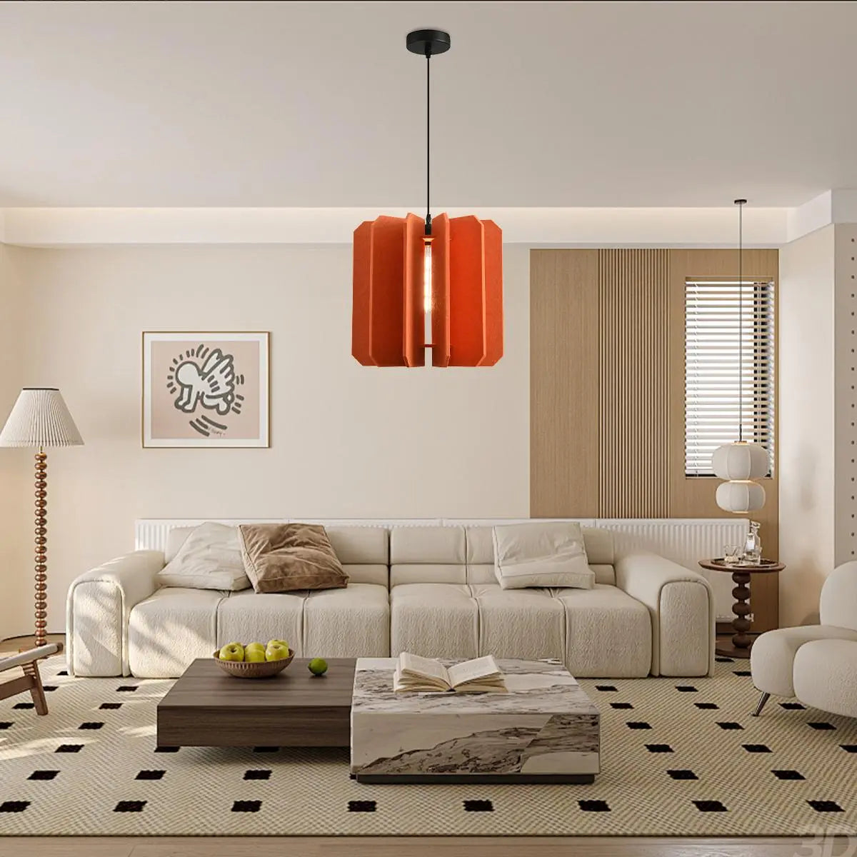 Feyran Rectangular Piece Acoustic Pendant Light