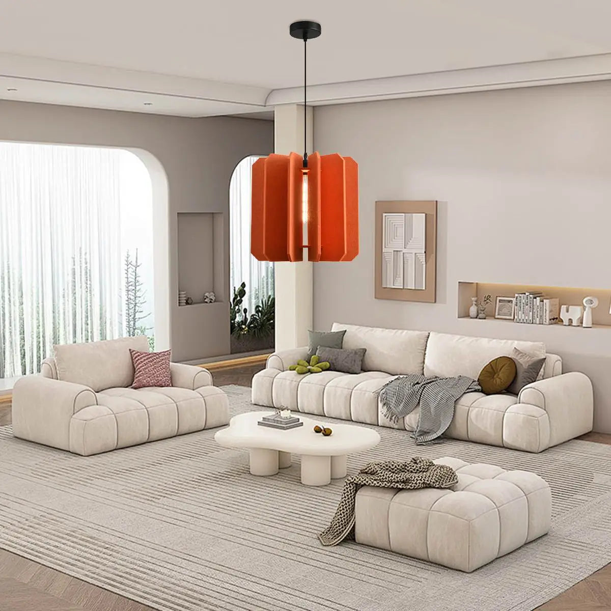 Feyran Rectangular Piece Acoustic Pendant Light