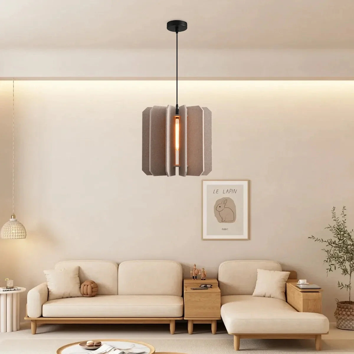 Feyran Rectangular Piece Acoustic Pendant Light