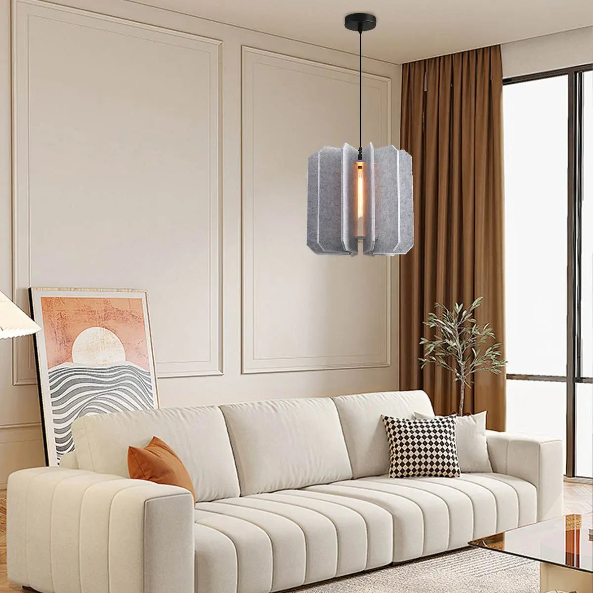Feyran Rectangular Piece Acoustic Pendant Light