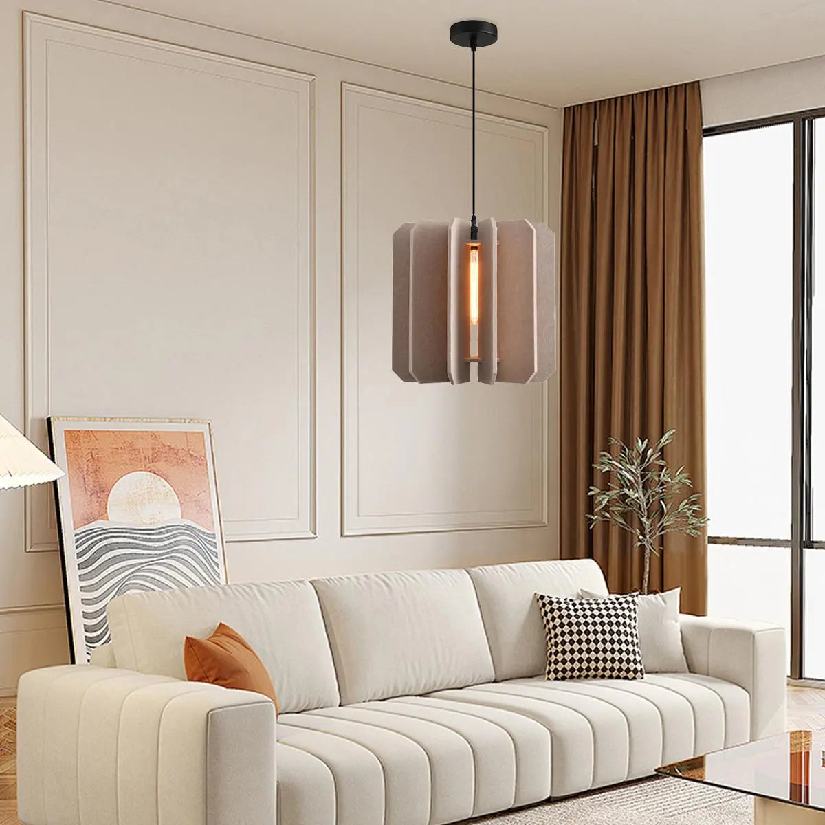 Feyran Rectangular Piece Acoustic Pendant Light