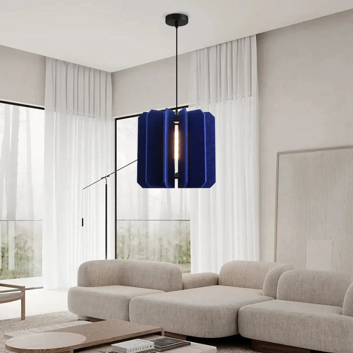 Feyran Rectangular Piece Acoustic Pendant Light