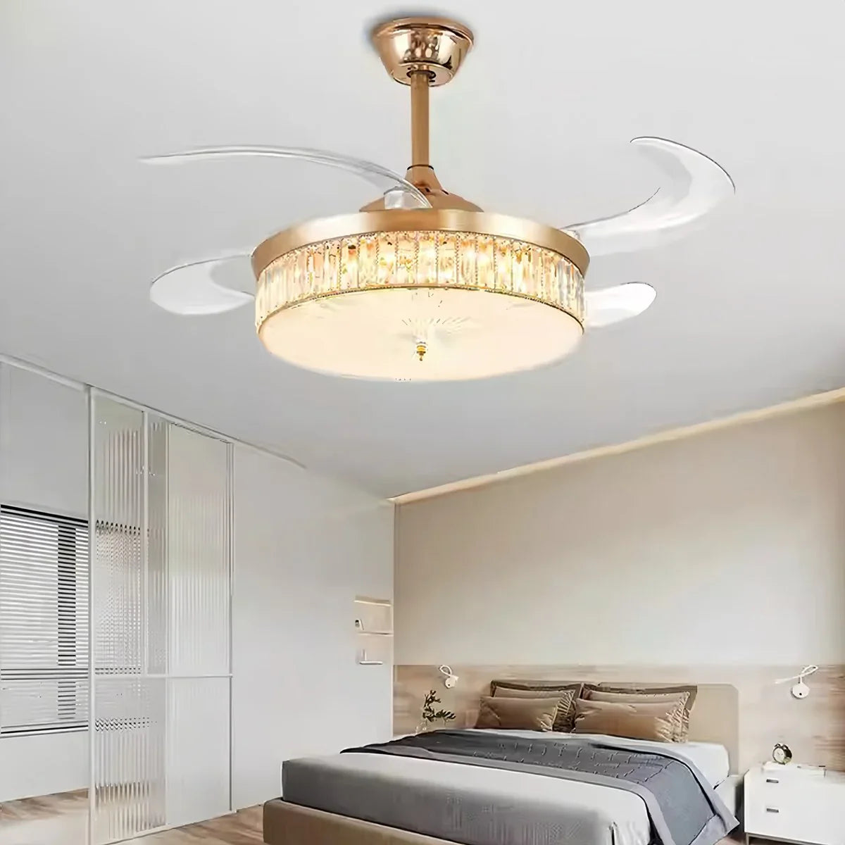 Feyran Remote Hugger Ceiling Fan Light