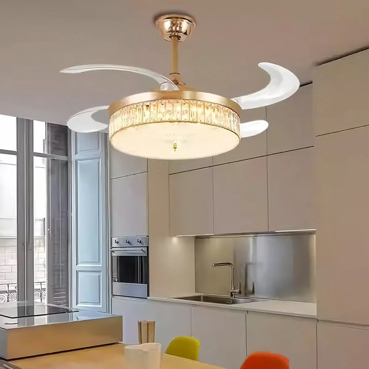 Feyran Remote Hugger Ceiling Fan Light