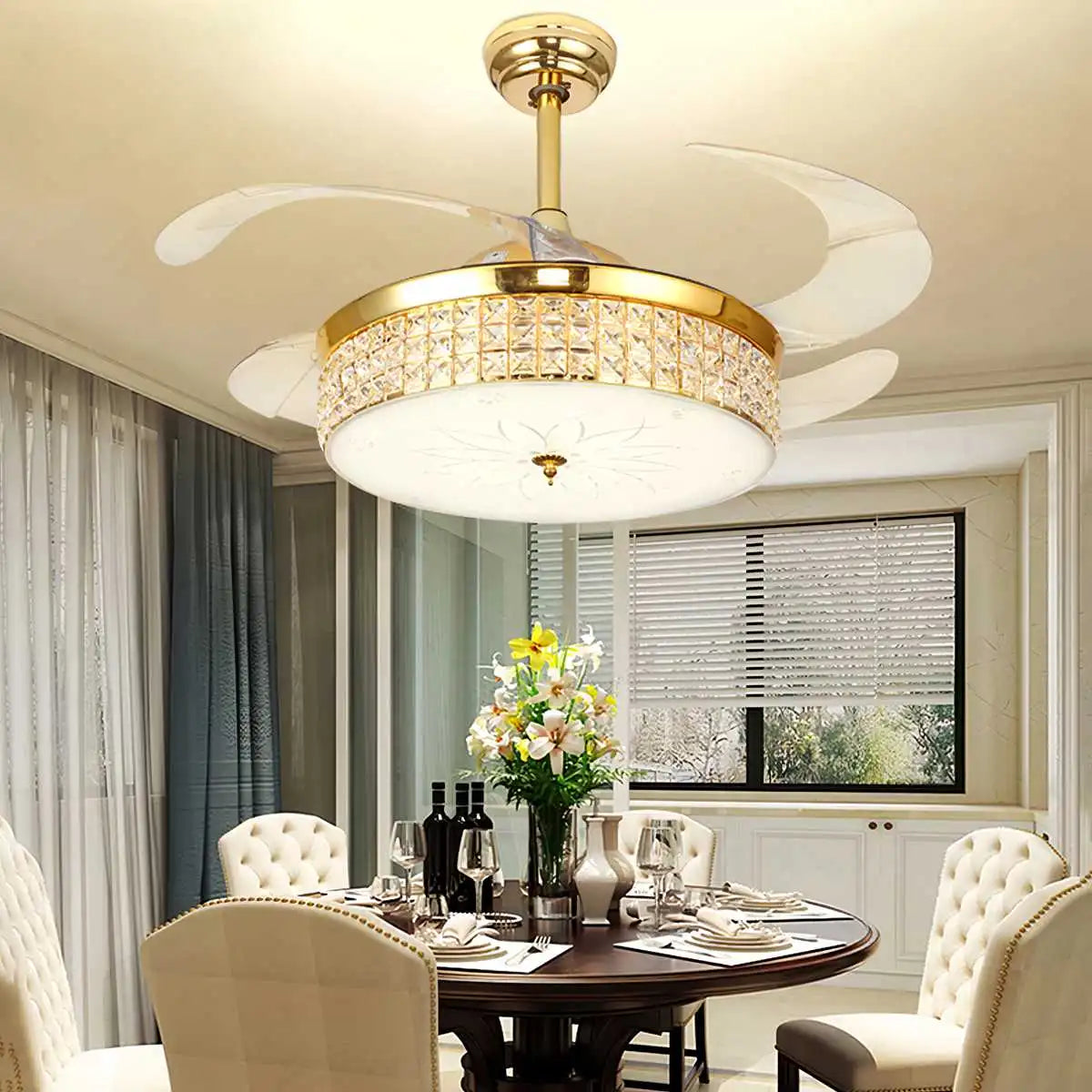 Feyran Remote Hugger Ceiling Fan Light