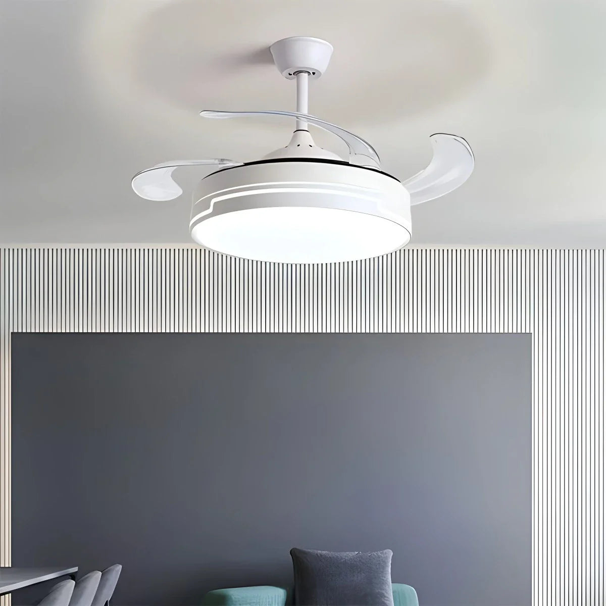 Feyran Remote Minimalist Hugger Ceiling Fan