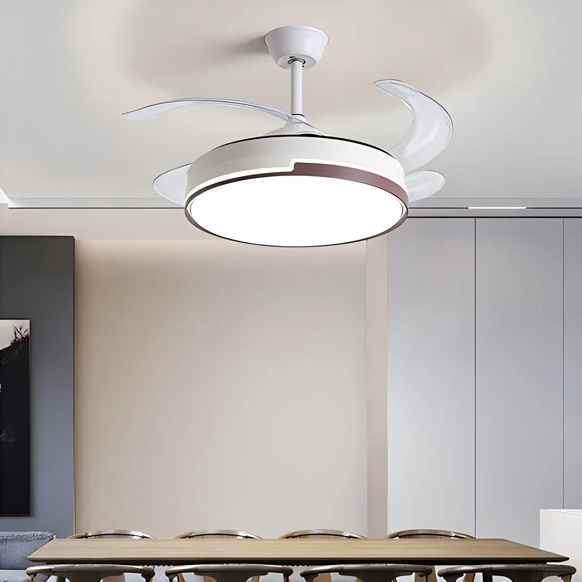 Feyran Remote Minimalist Hugger Ceiling Fan