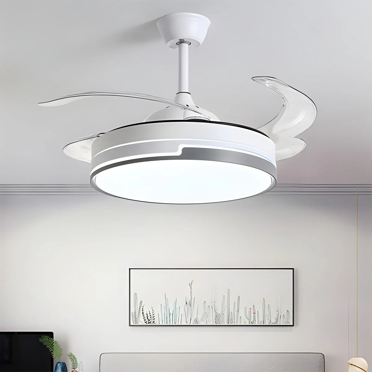 Feyran Remote Minimalist Hugger Ceiling Fan