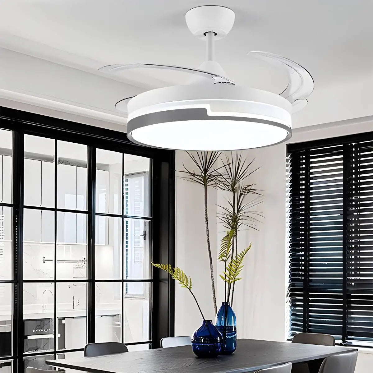 Feyran Remote Minimalist Hugger Ceiling Fan