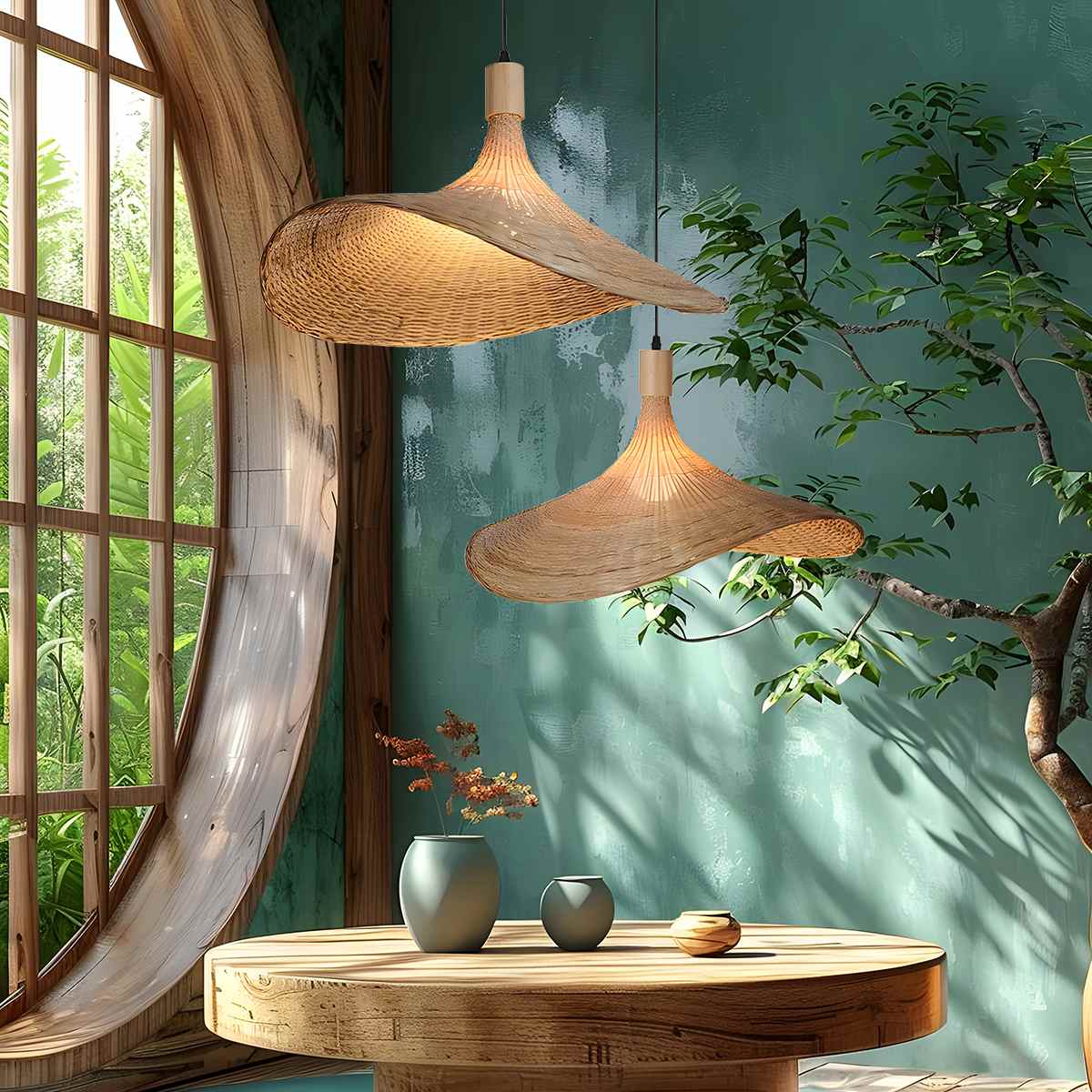 Feyran Ren Bamboo Pendant Lamp for Modern Spaces
