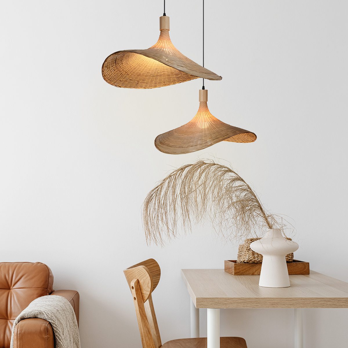 Feyran Ren Bamboo Pendant Lamp for Modern Spaces
