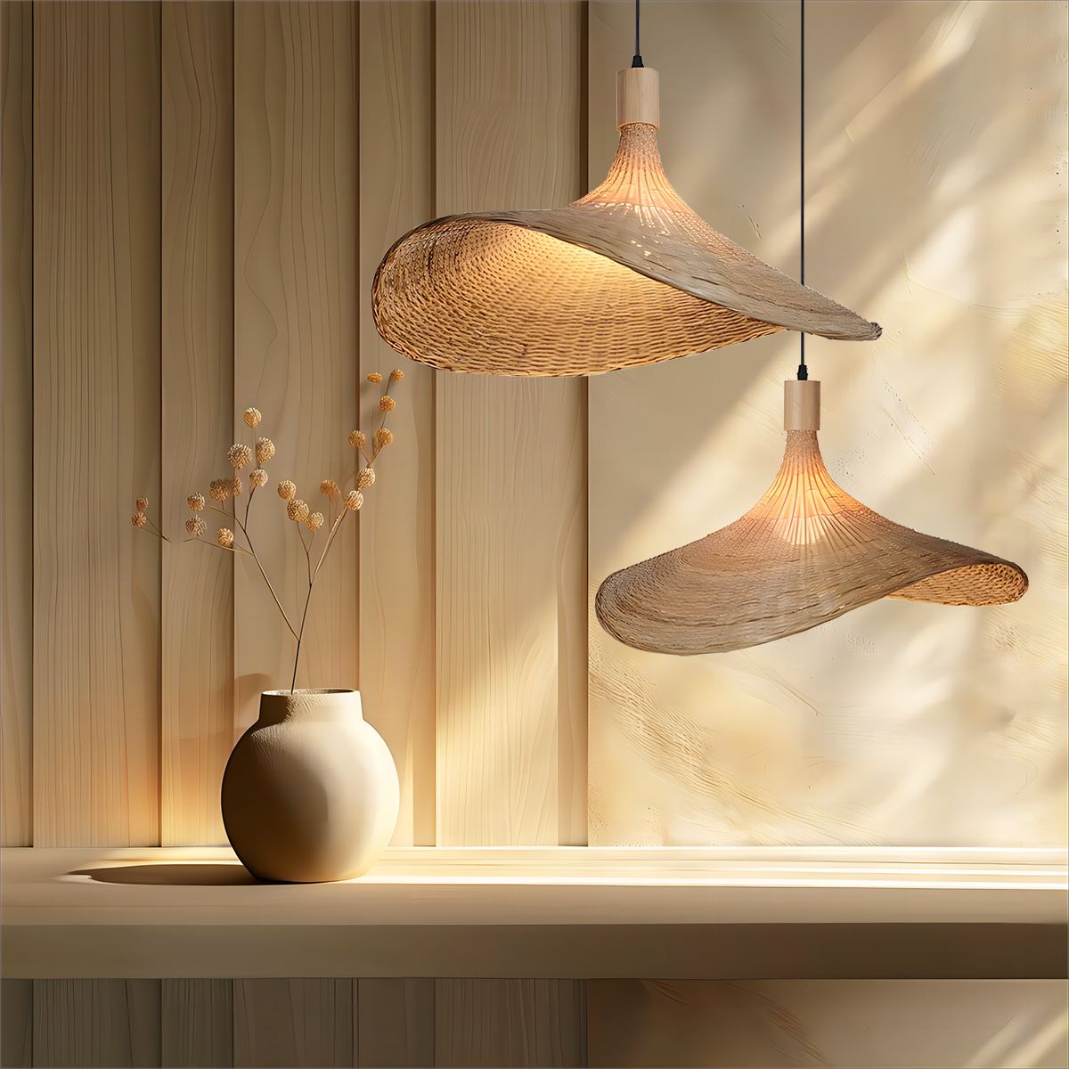 Feyran Ren Bamboo Pendant Lamp for Modern Spaces