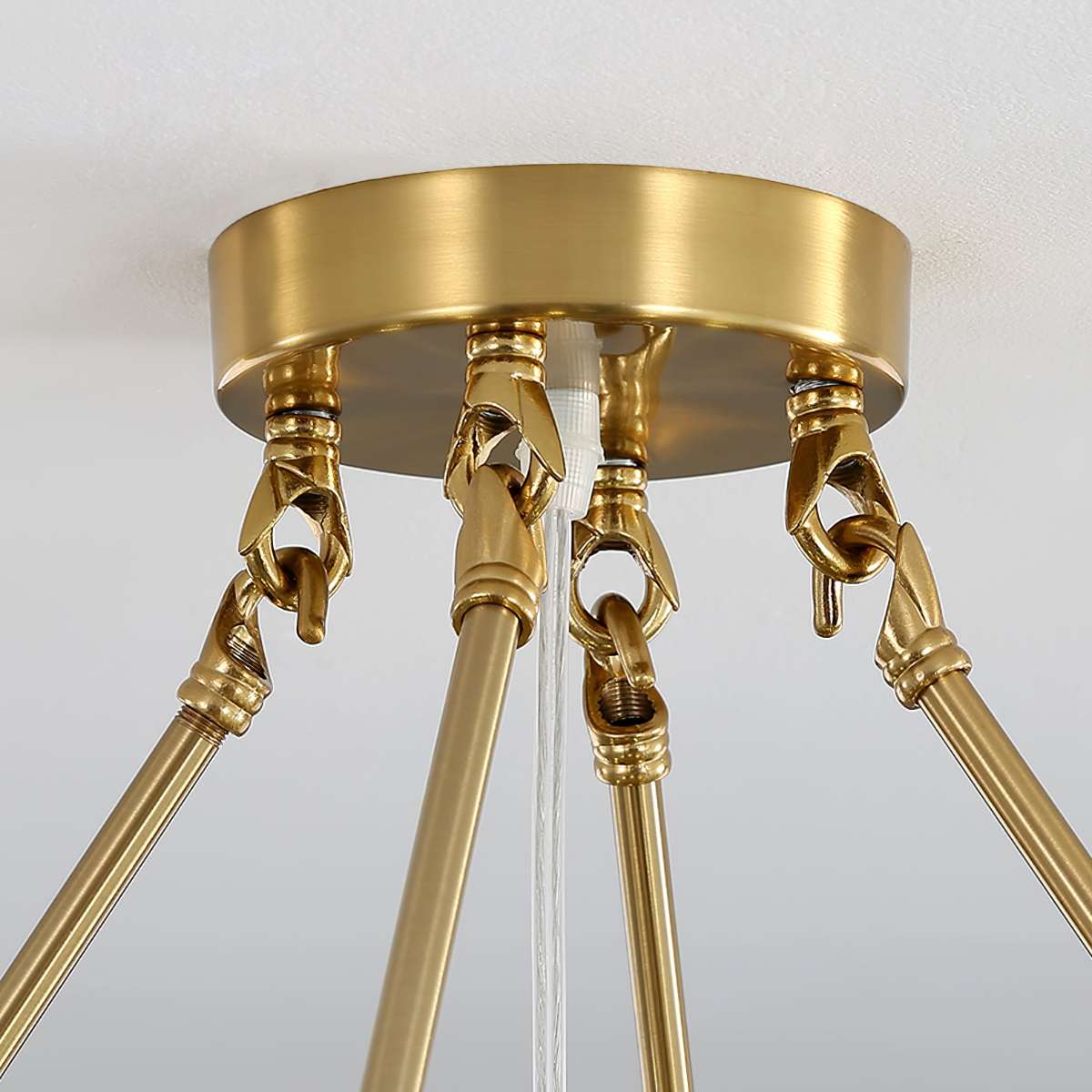 Feyran Vintage Rowan Glass Shell Chandelier