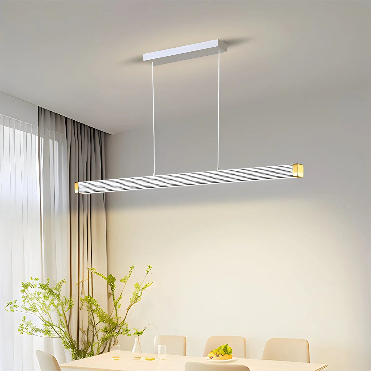 Feyran Roman Column Linear Pendant Light for Kitchen