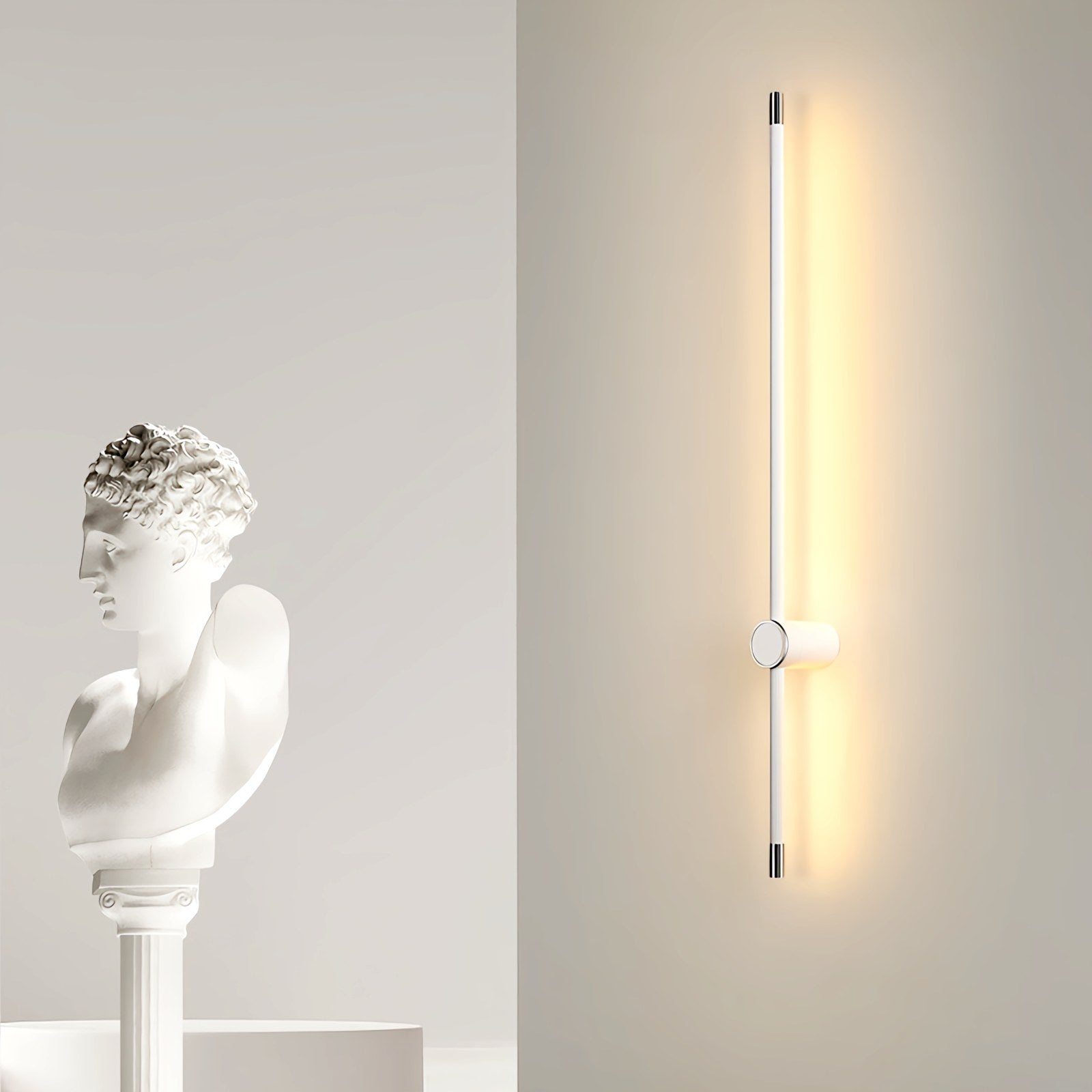 Feyran Long Roman Column Wall Lamp for Bedroom