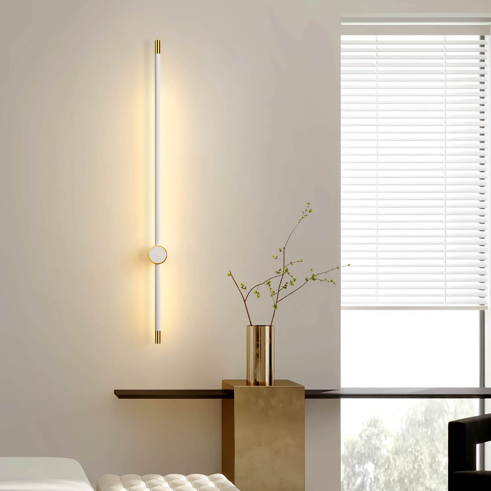 Feyran Long Roman Column Wall Lamp for Bedroom