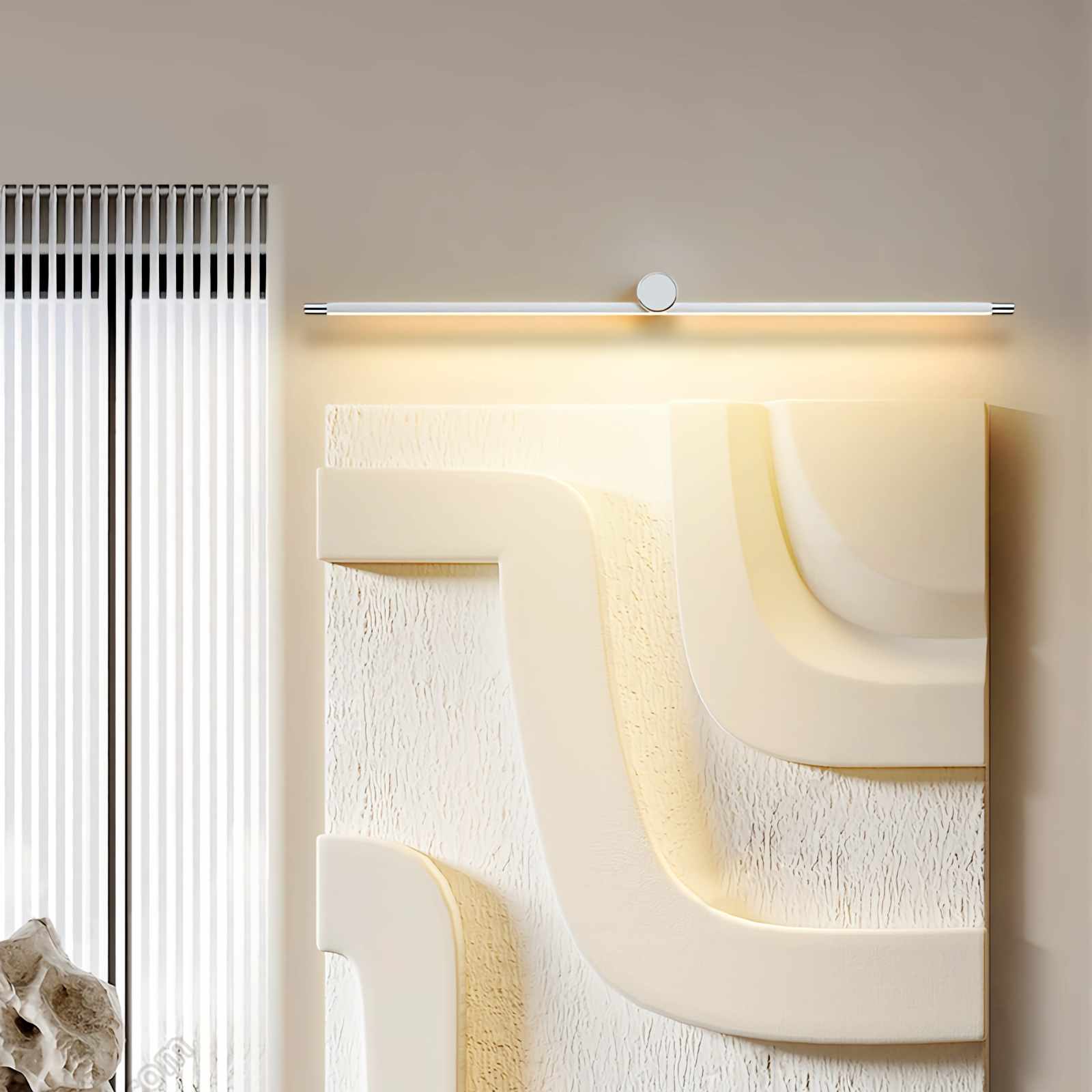 Feyran Roman Column Dresser Bathroom Mirror Wall Lamp