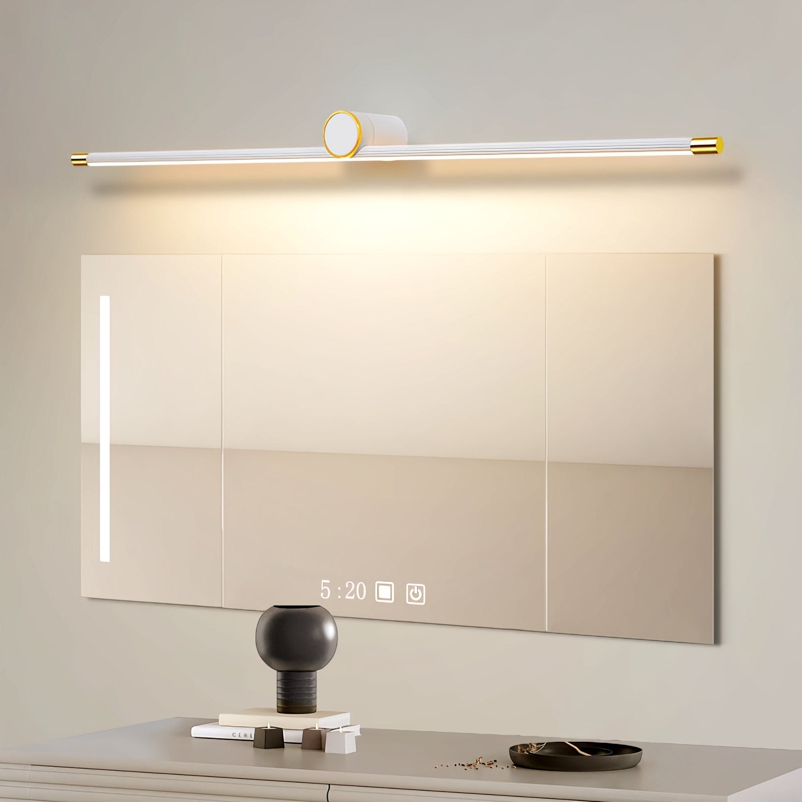 Feyran Roman Column Dresser Bathroom Mirror Wall Lamp