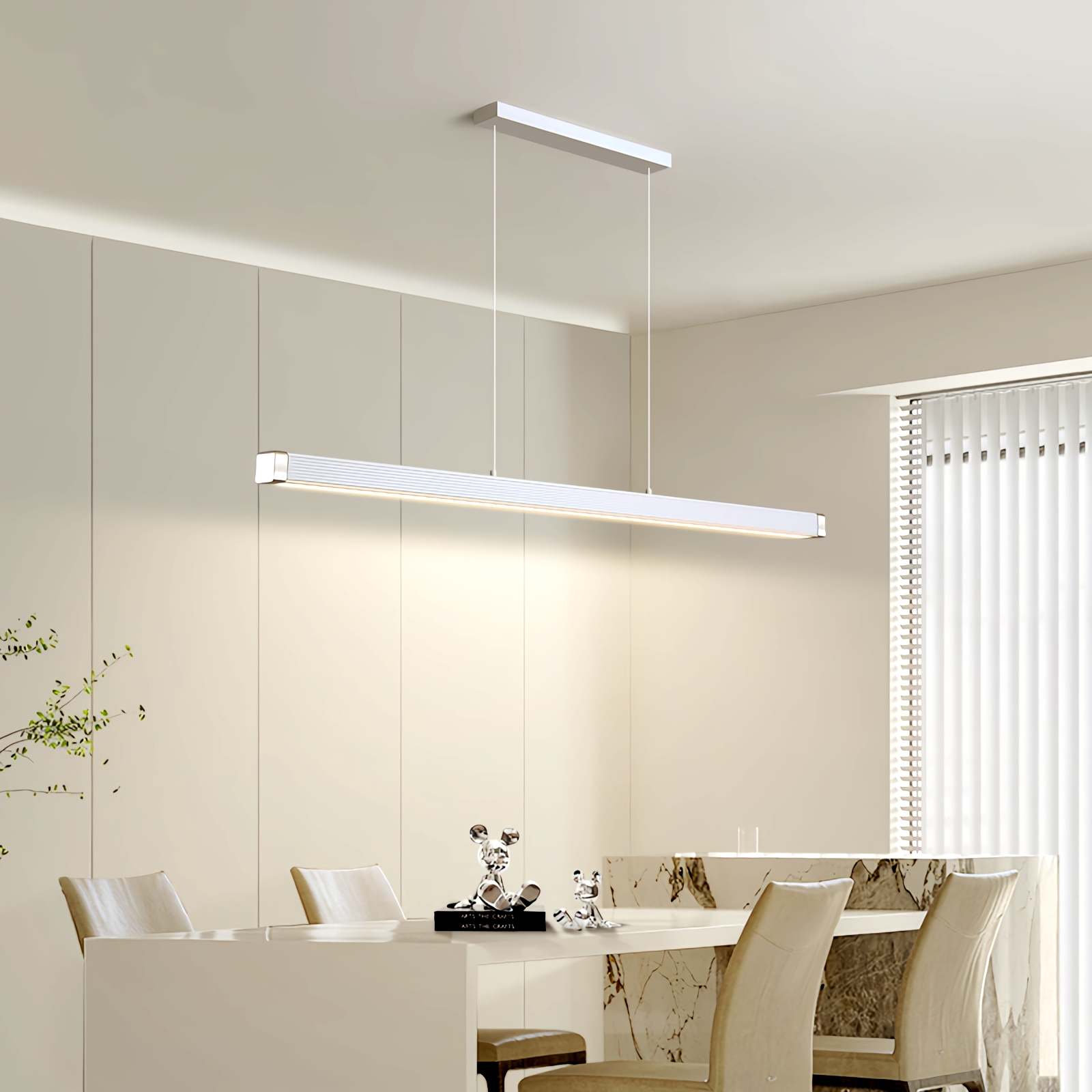 Feyran Roman Column Linear Pendant Light for Kitchen