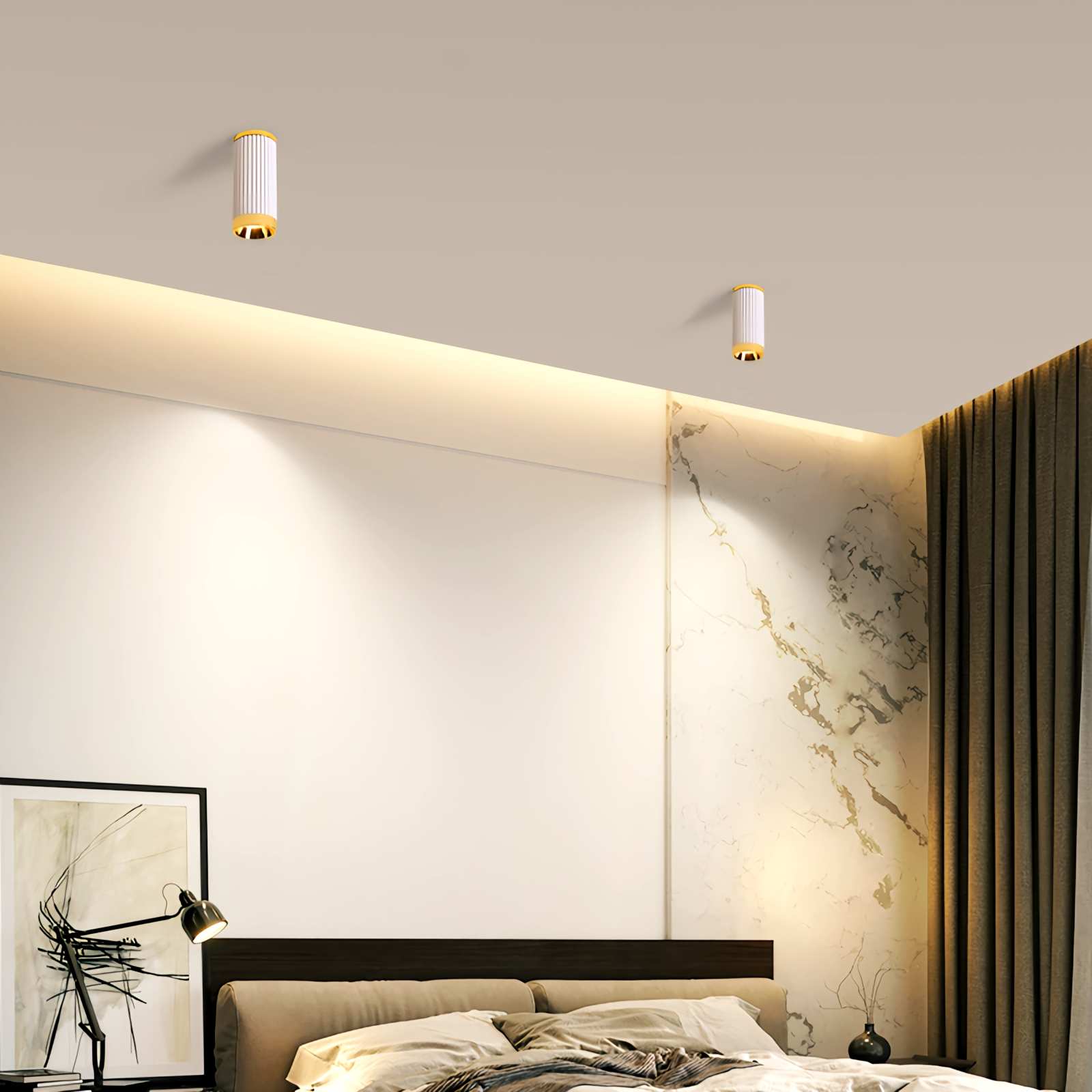 Feyran Striped Spotlight Track Ceiling Lamp