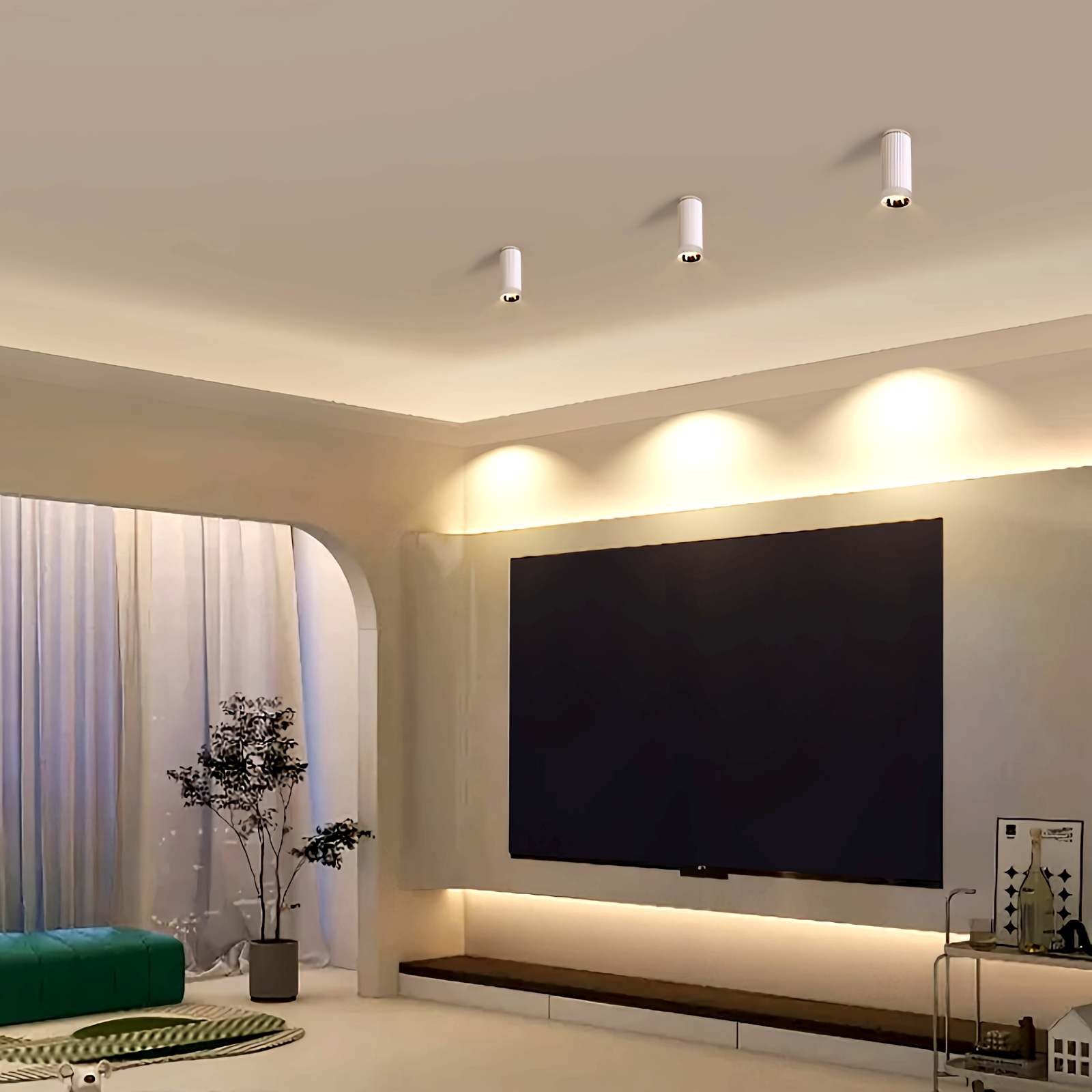 Feyran Striped Spotlight Track Ceiling Lamp