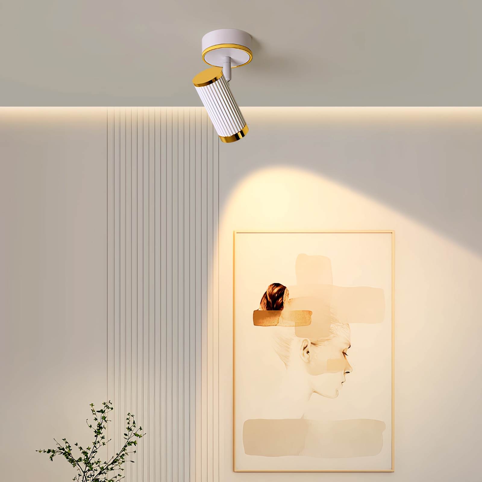 Feyran Striped Spotlight Track Ceiling Light & Sconces