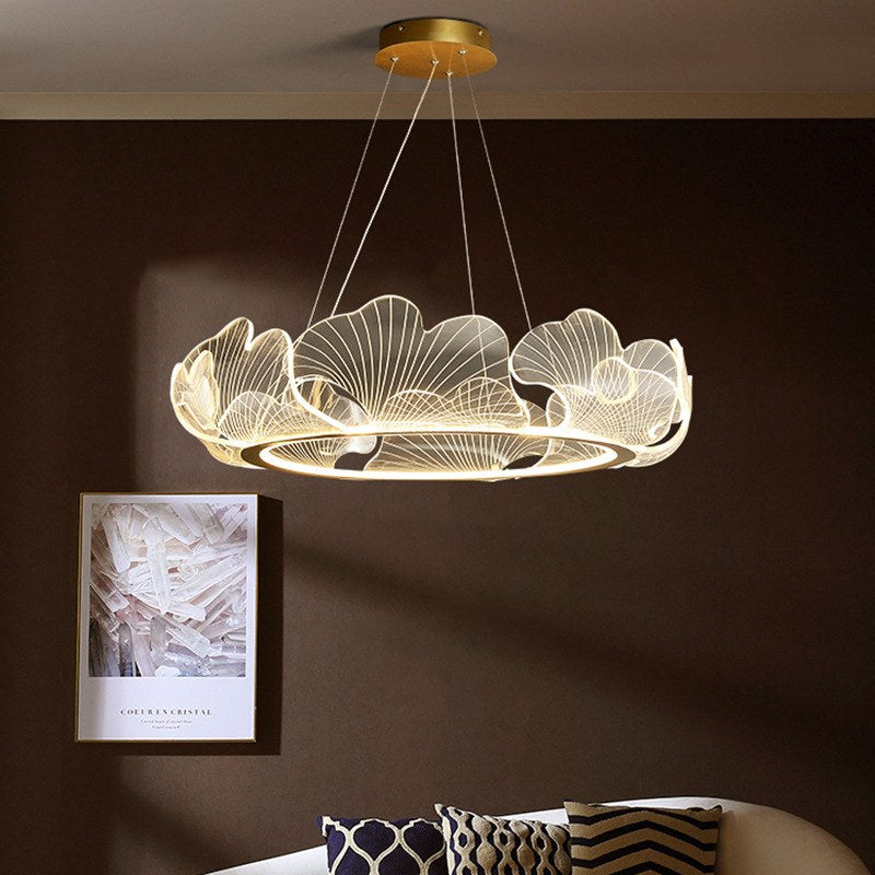 Feyran Ginkgo Leaf Chandelier for Living Room
