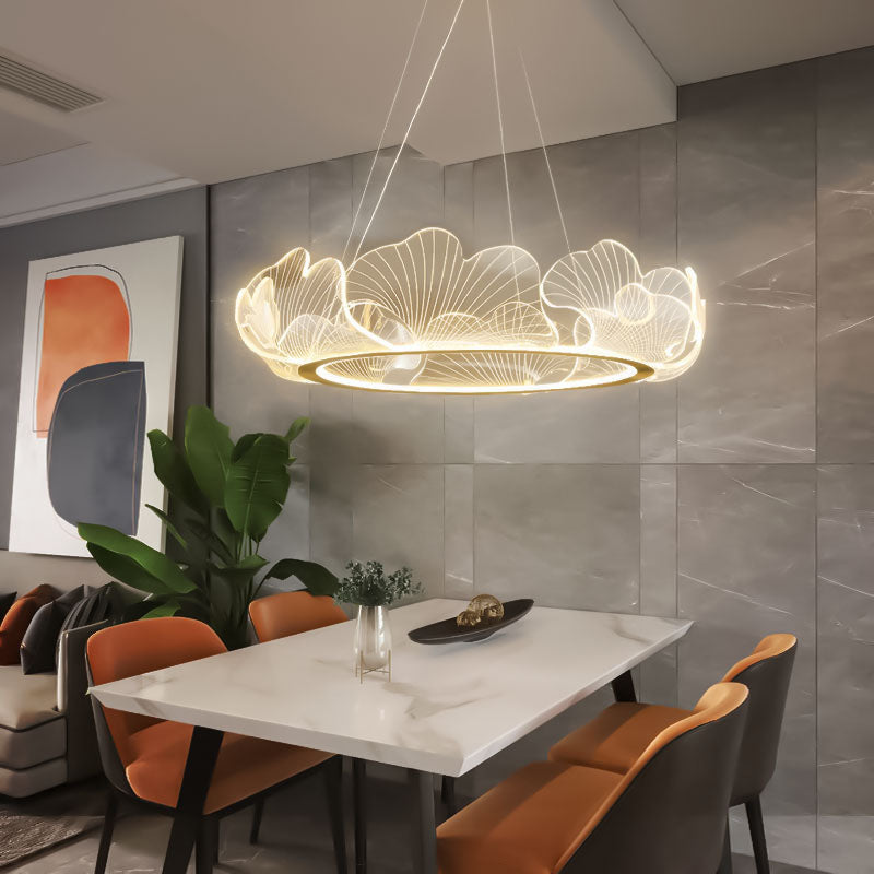 Feyran Ginkgo Leaf Chandelier for Living Room
