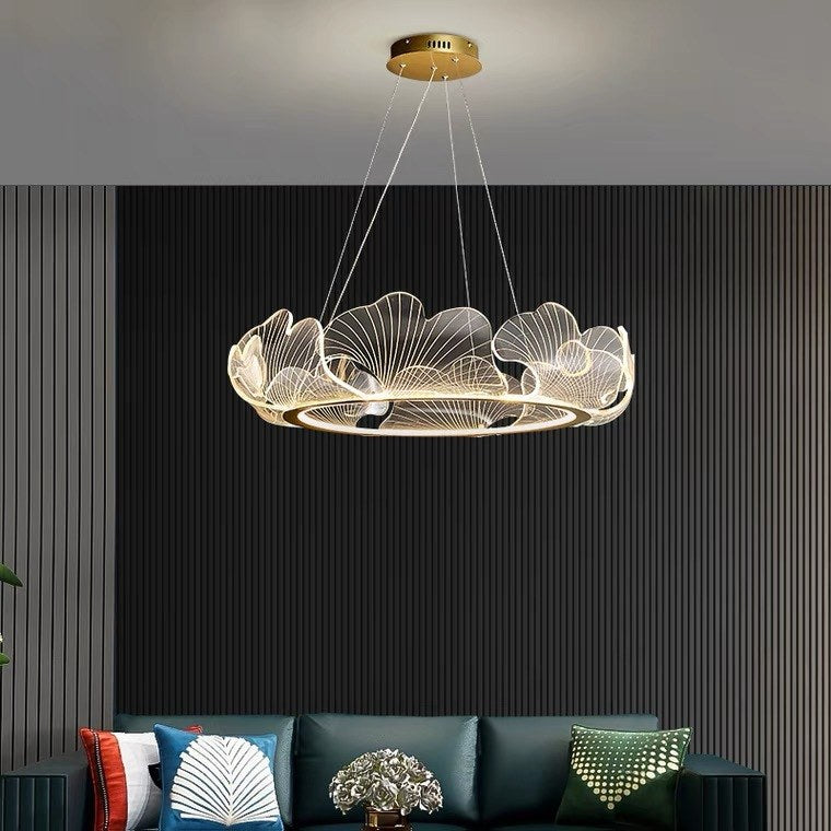 Feyran Ginkgo Leaf Chandelier for Living Room