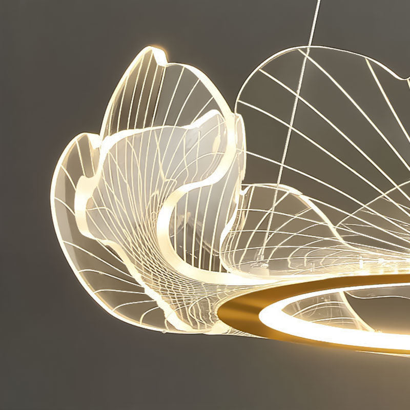 Feyran Ginkgo Leaf Chandelier for Living Room