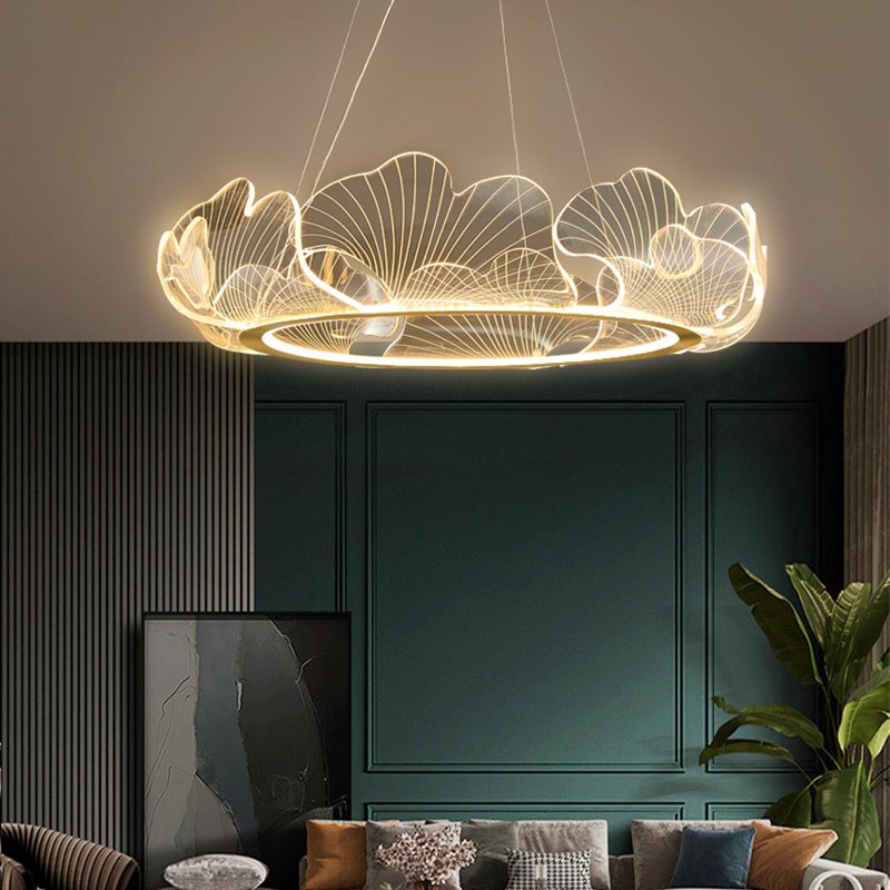 Feyran Ginkgo Leaf Chandelier for Living Room
