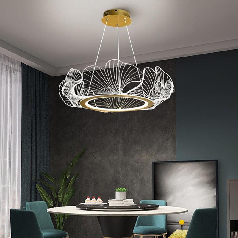 Feyran Ginkgo Leaf Chandelier for Living Room