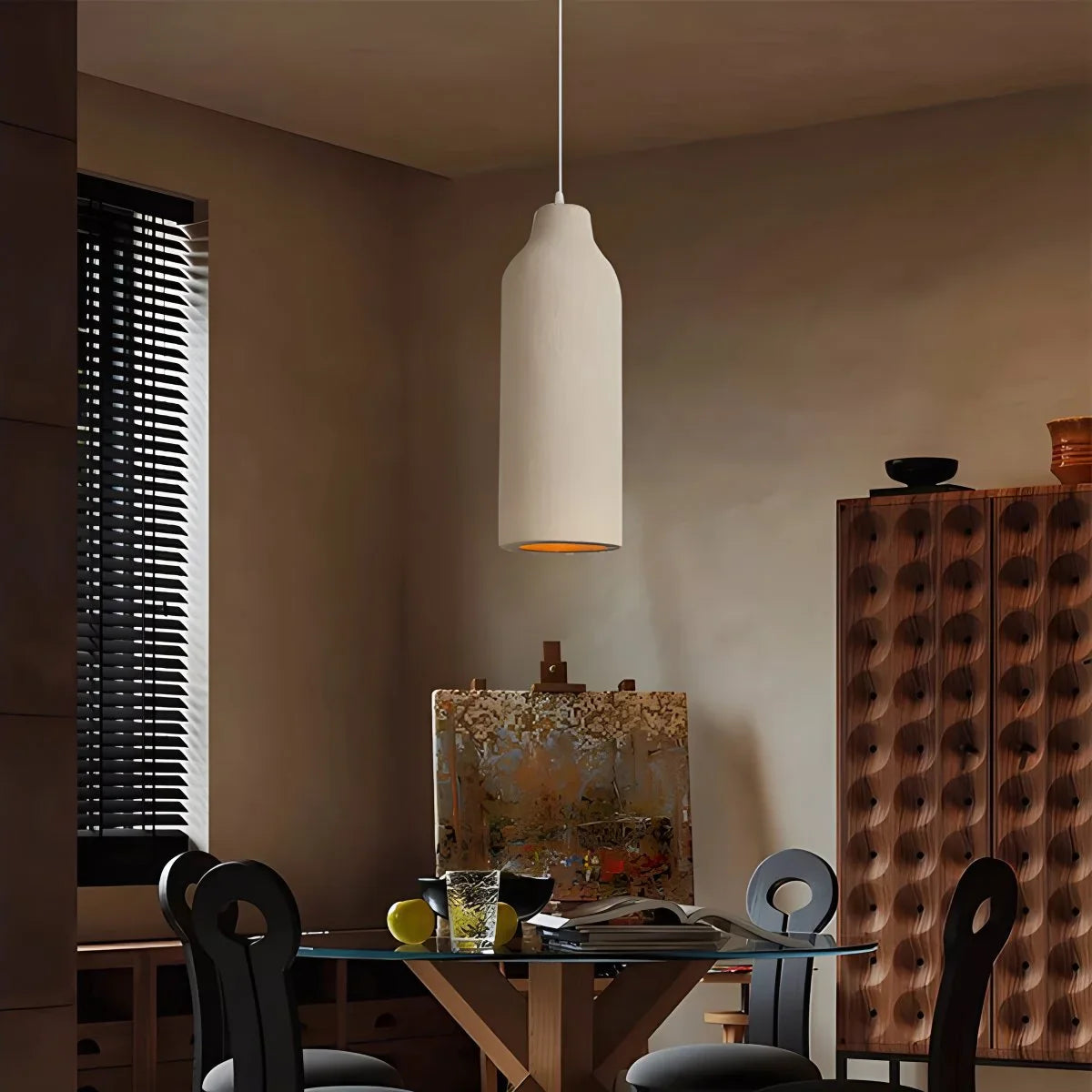 Feyran Simple Gypsum Pendant Lights for Dining Room