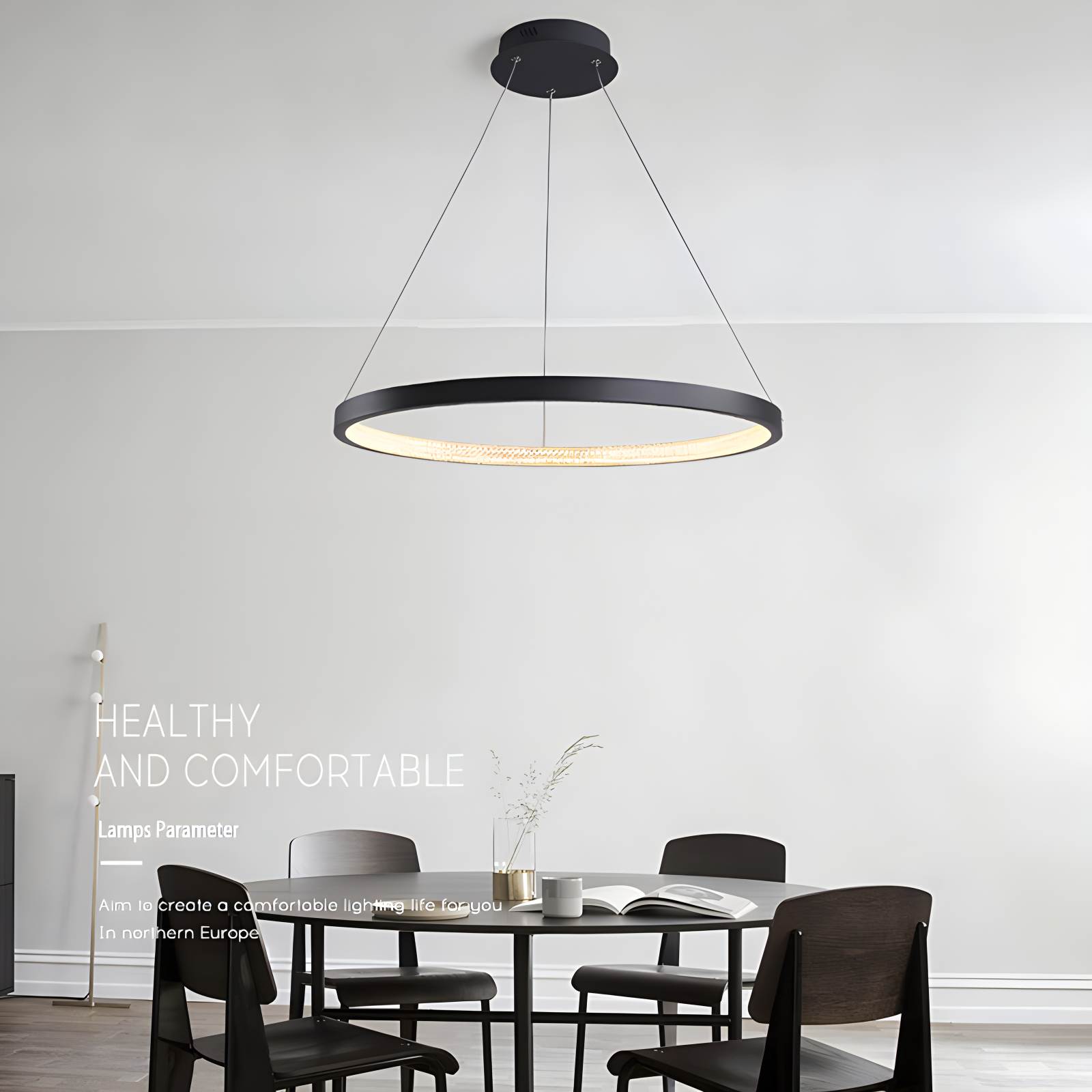 Feyran Nordic Simple Ring Ceiling Chandelier